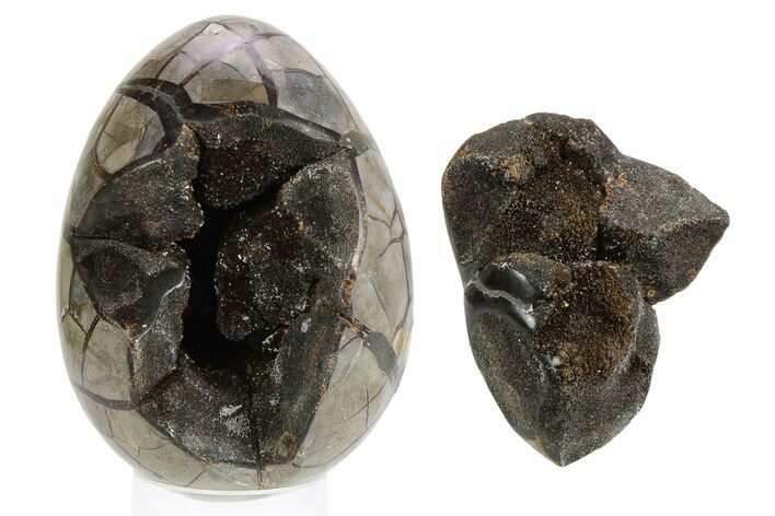 Septarian Dragon Egg Geode - Removable Section #257706